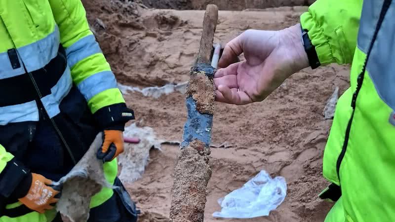 Espada descoberta na Suécia - Divulgação/Museu de História Cultural de Halland