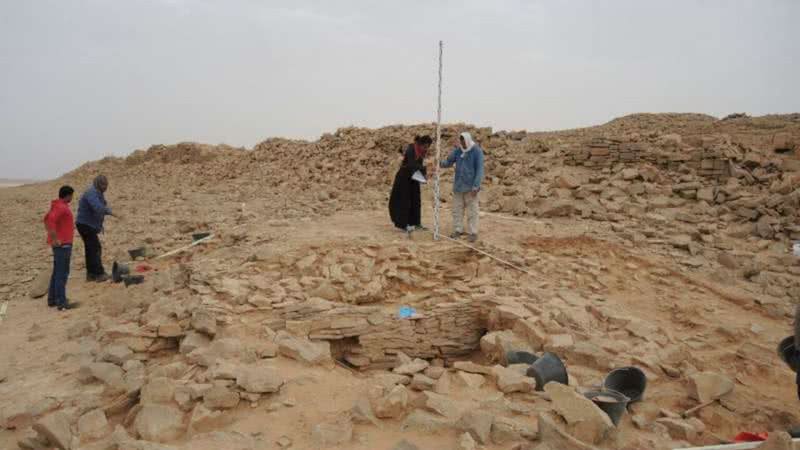 Local da estrutura, na Arábia Saudita - CNRS