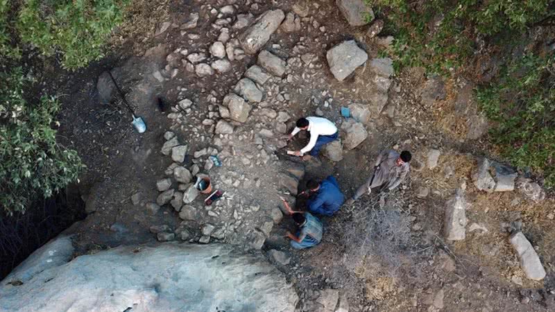 Escavações em fortaleza de pedra encontrada no Iraque - Divulgação/Rabana-Merquly Archaeological Project