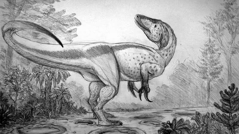 Ilustração de um megaraptor - Wikimedia Commons