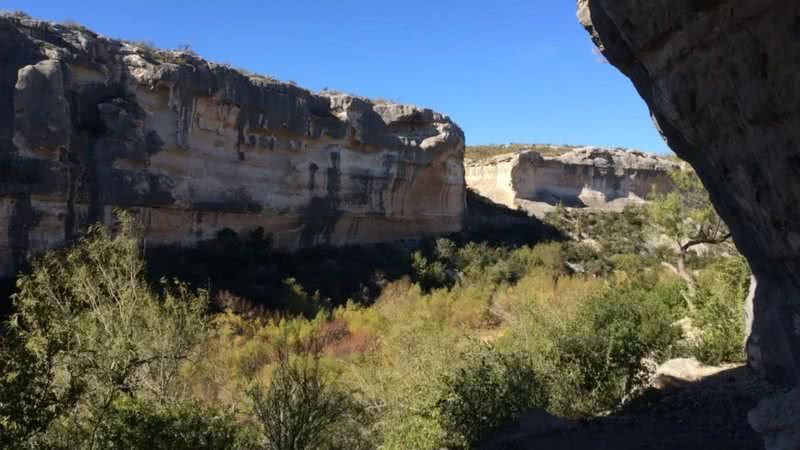 Lower Pecos Canyonlands, no Texas, onde o homem viveu - Divulgação -  Karl Reinhard