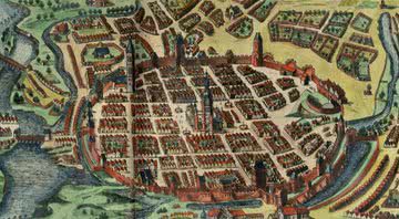 ilustração de Poznań feita em meados de 1617 - Domínio Público