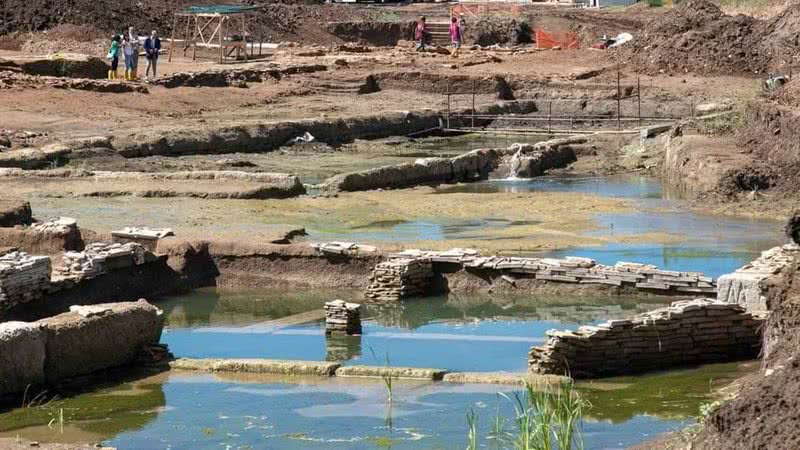 Foto das piscinas monumentais - Fabio Caricchia/Superintendência Especial de Arqueologia, Belas Artes e Paisagem de Roma