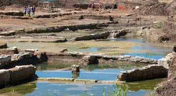 Foto das piscinas monumentais - Fabio Caricchia/Superintendência Especial de Arqueologia, Belas Artes e Paisagem de Roma