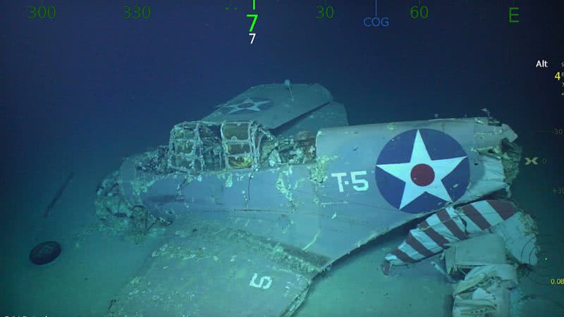 Porta-aviões USS Lexington - Divulgação