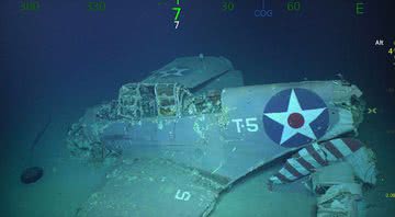 Porta-aviões USS Lexington - Divulgação