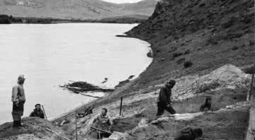 Escavação de 1976 nas proximidades do Lago Baikal, na Sibéria - Divulgação