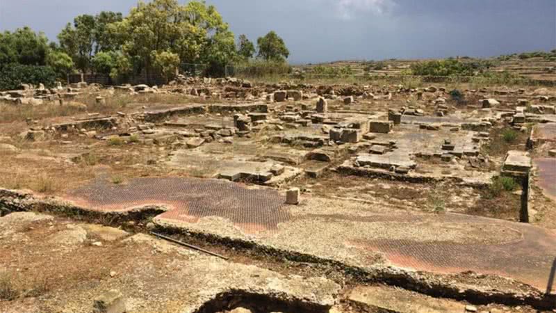 Evidências do templo em Tas-Silġ, Malta - Divulgação/Heritage Malta