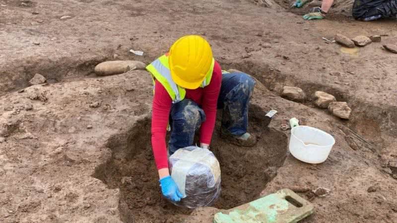 Fotografia do local de escavações - Divulgação/ Fadó Archaeology