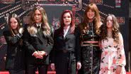 Harper Lockwood, Lisa Marie e Priscilla Presley, Riley Keough e Finley Lockwood, respectivamente - Getty Images