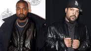 Os rappers Kanye 'Ye' West e Ice Cube, respectivamente - Getty Images