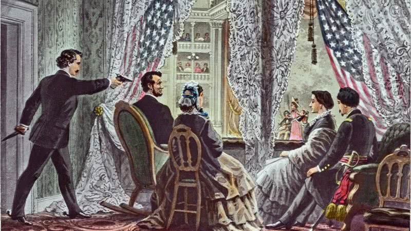 Ilustração retratando morte de Abraham Lincoln - Wikimedia Commons