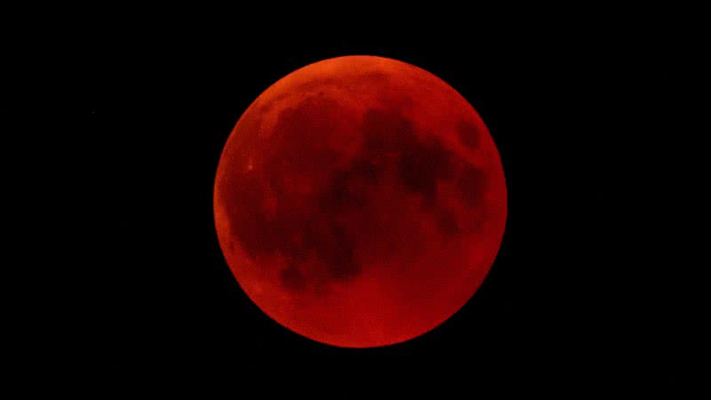 'Lua de sangue' vista da Alemanha - Getty Images