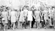 As atrizes Eva Todor, Tônia Carrero, Eva Wilma, Leila Diniz, Odete Lara e Norma Bengell em protesto de 1968 - Reprodução/Câmara Municipal de Ipatinga