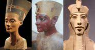 Nefertiti, Tutancâmon e Aquenáton - Wikimedia Commons