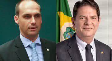 Montagem de Eduardo Bolsonaro e Cid Gomes - Wikimedia Commons