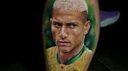 Imagem da tatuagem com rosto de Richarlison - Reprodução / Arquivo pessoal