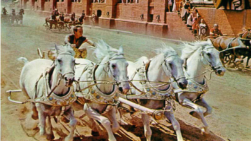 Cena de corrida em Ben-Hur - Divulgação