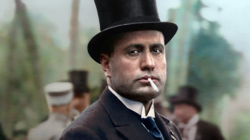 Benito Mussolini, em foto colorizada por artista russa Klimbim - Klimbim