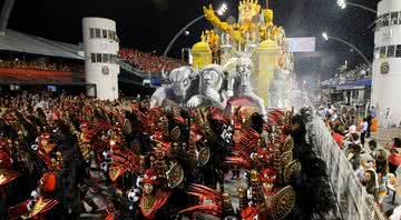 Imagem ilustrativa de desfile no Sambódromo do Anhembi, em 2014 - Getty Images