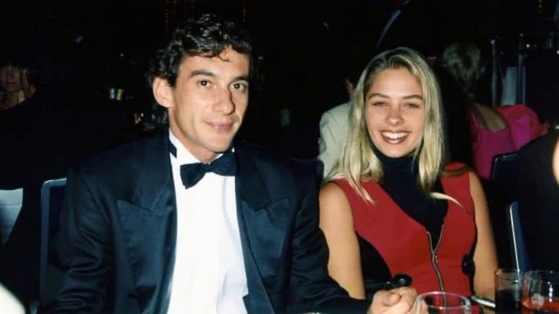 Adriane Galisteu e Ayrton Senna durante jantar de gala - Divulgação/YouTube/everything everything/25.12.2020