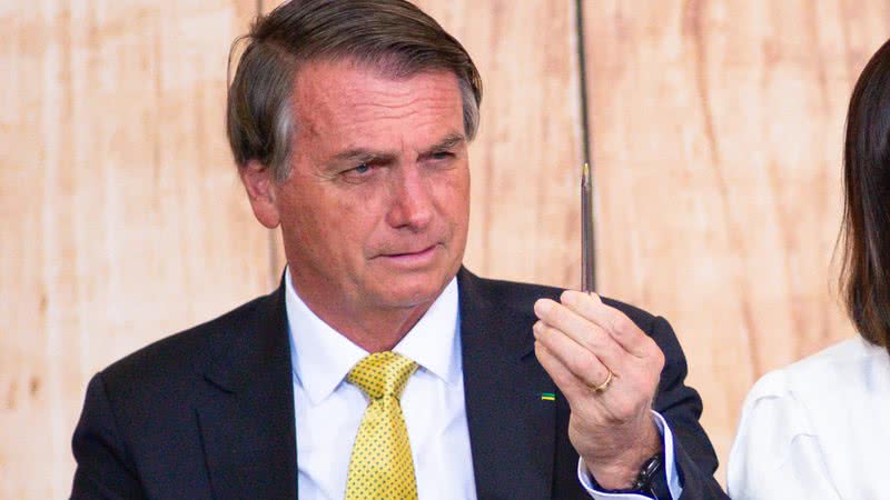 Bolsonaro em comemoração nesta semana (2021) - Getty Images