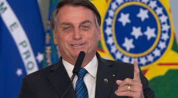 Jair Bolsonaro durante evento oficial em 2020 - Getty Images