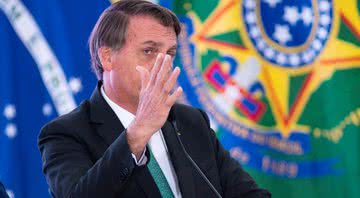 Bolsonaro em evento político (2021) - Getty Images