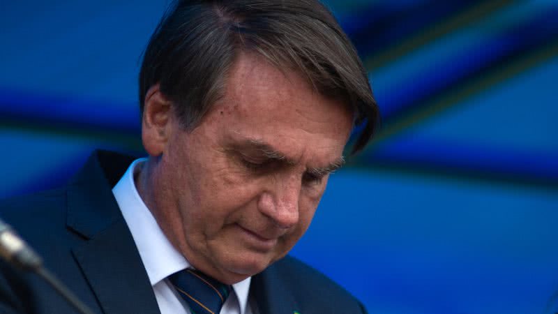 Bolsonaro em sua cerimônia de filiação (2021) - Getty Images