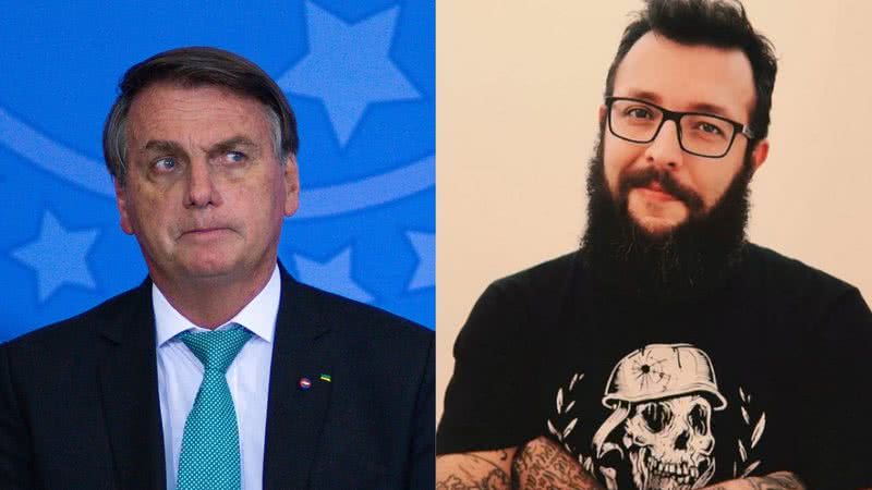 O presidente Jair Bolsonaro e o influenciador Cauê Moura - Getty Images / Divulgação/Instagram/@cauemoura