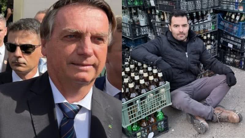 Bolsonaro em montagem com Arthur na Ucrânia - Divulgação / Redes sociais