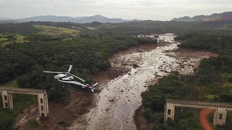 Deslizamento da barragem da Vale, em Brumadinho - Getty Images