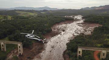 Deslizamento das barragens da Vale, em Brumadinho - Getty Images