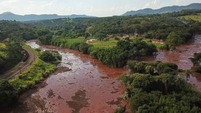 Deslizamento da barragem da Vale, em Brumadinho, Minas Gerais, em 26 de janeiro de 2019 - Getty Images