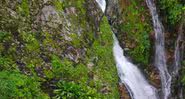 Cachoeira, em Santa Catarina - Divulgação/ Águia 01 da Polícia Militar