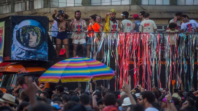 Bloco de carnaval de rua, em São Paulo - Getty Images