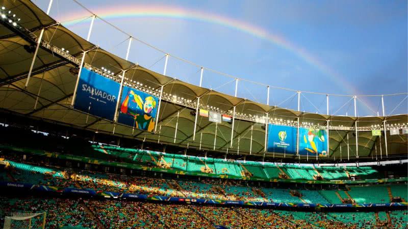 Arena Fonte Nova em jogo da Copa América no Brasil em 2019 - Getty Images