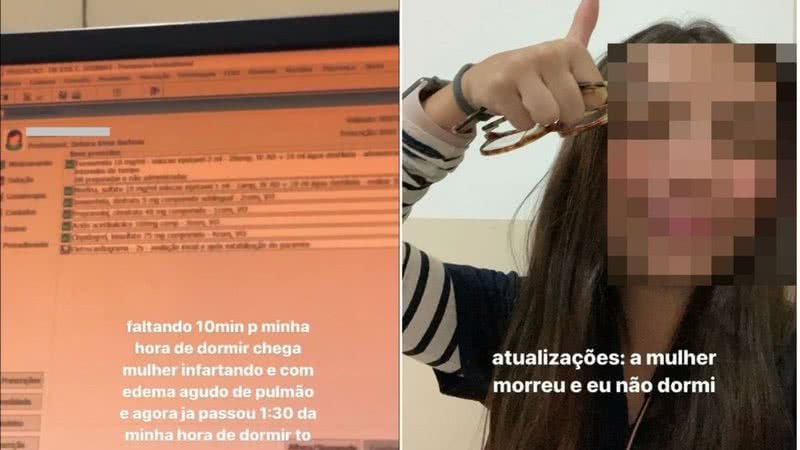 Publicações realizadas pela estudante - Divulgação / Redes Sociais