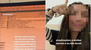 Publicações realizadas pela estudante - Divulgação / Redes Sociais