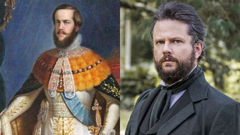 dom Pedro II será vivido por Selton Mello - Museu Nacional de Belas Artes e Divulgação/TV Globo/Paulo Belote