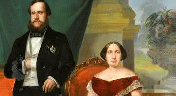 Dom Pedro II e Teresa Cristina em pintura oficial - Wikimedia Commons