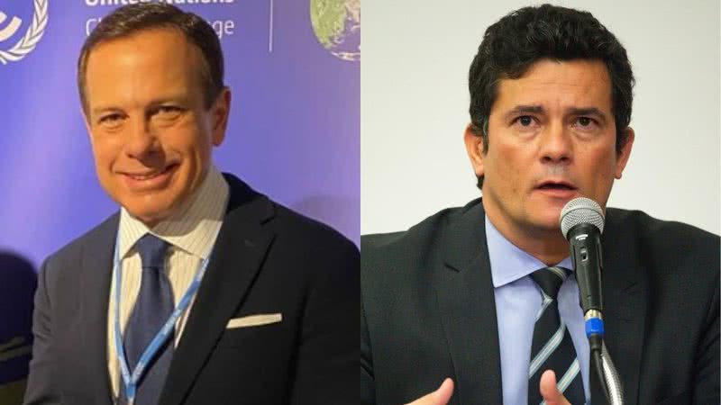 João Doria e Sergio Moro - Divulgação/Instagram/@jdoriajr / Getty Images