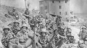 Soldados brasileiros durante a Segunda Guerra Mundial - Arquivo Nacional