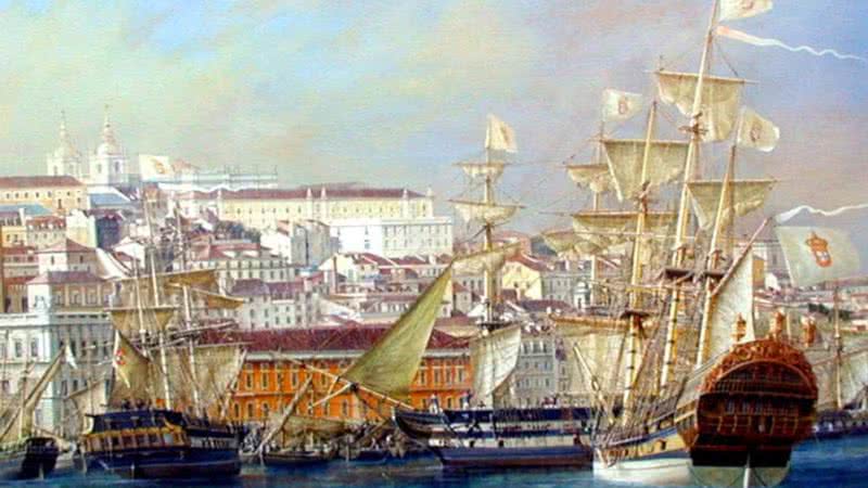 Navios da Coroa Portuguesa em Salvador, 1808 - Wikimedia Commons