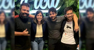 Tabata Amaral com os outros participantes de seu episódio do Flow Podcast - Divulgação / Redes Sociais