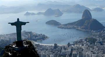 Visão aérea do Cristo Redentor - Getty Images