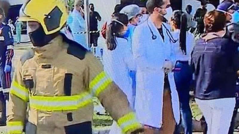 Incêndio atinge ala da Covid, em hospital de Aracaju - Divulgação/TV Sergipe