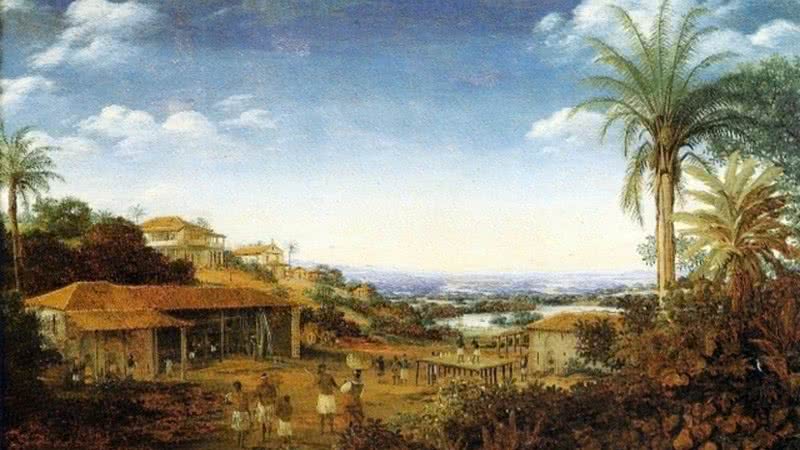 Pintura de um engenho de açúcar em Pernambuco, por Frans Post - Wikimedia Commons