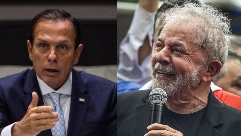 Montagem com fotografia de João Doria e Lula - Getty Images