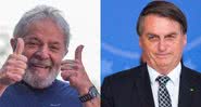 Montagem com fotografia de Lula e Bolsonaro, respectivamente - Getty Images